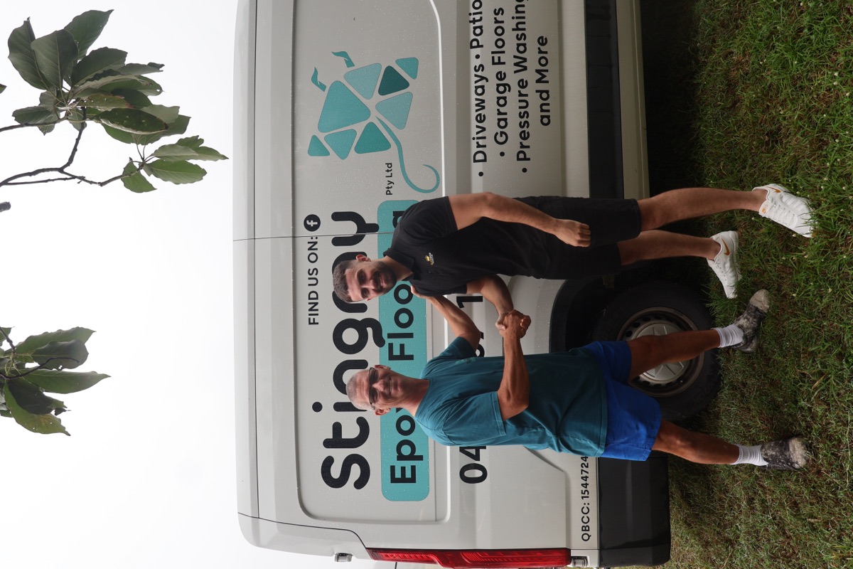 With Johan from Stingray Epoxy Flooring